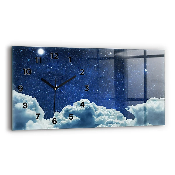 Horizontale Uhr mit motiv Nachthimmel