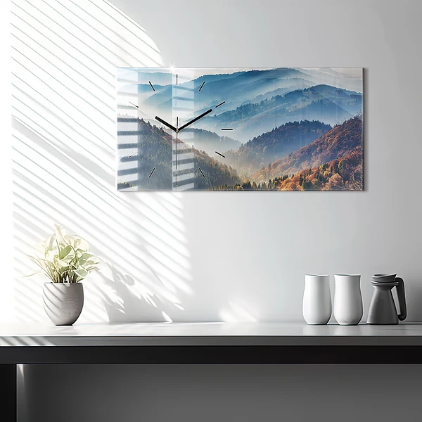 Horizontale Uhr Berglandschaft