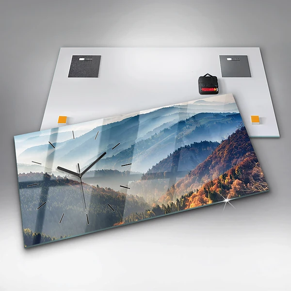 Horizontale Uhr Berglandschaft