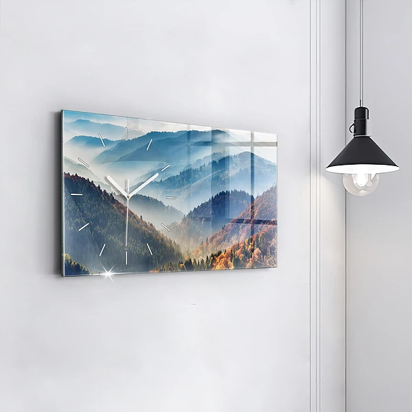 Horizontale Uhr Berglandschaft