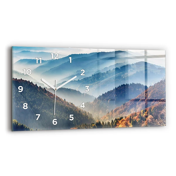 Horizontale Uhr Berglandschaft