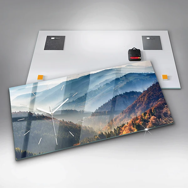 Horizontale Uhr Berglandschaft