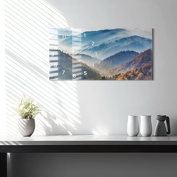 Horizontale Uhr Berglandschaft