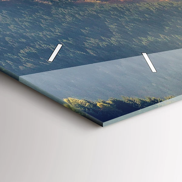 Horizontale Uhr Berglandschaft