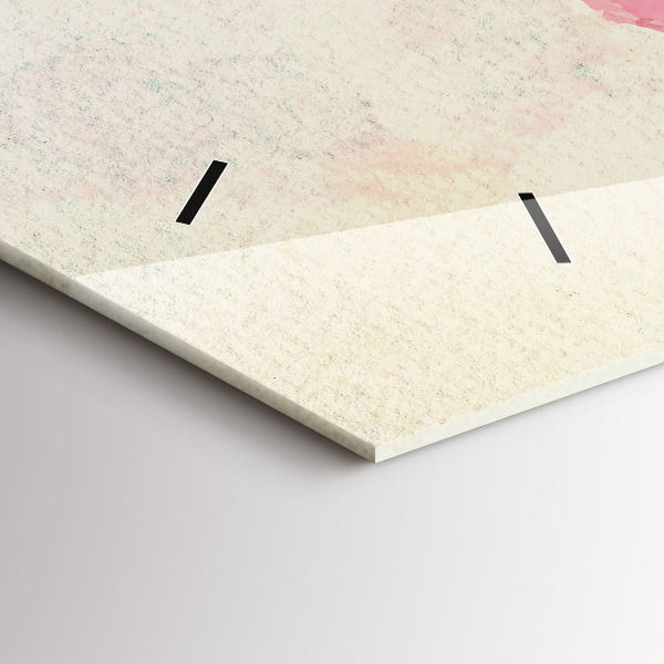 Horizontale Uhr Aquarell Weltkarte