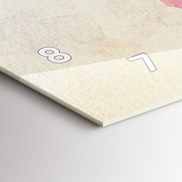 Horizontale Uhr Aquarell Weltkarte