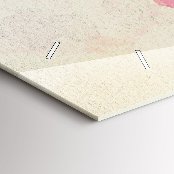 Horizontale Uhr Aquarell Weltkarte