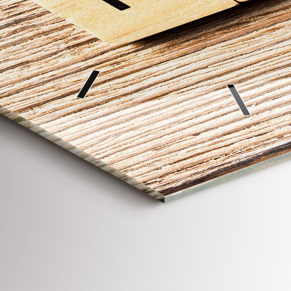 Horizontale Uhr mit motiv Inschrift Familie