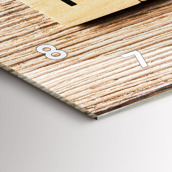 Horizontale Uhr mit motiv Inschrift Familie