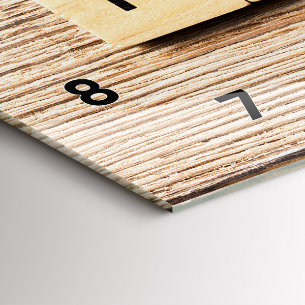 Horizontale Uhr mit motiv Inschrift Familie