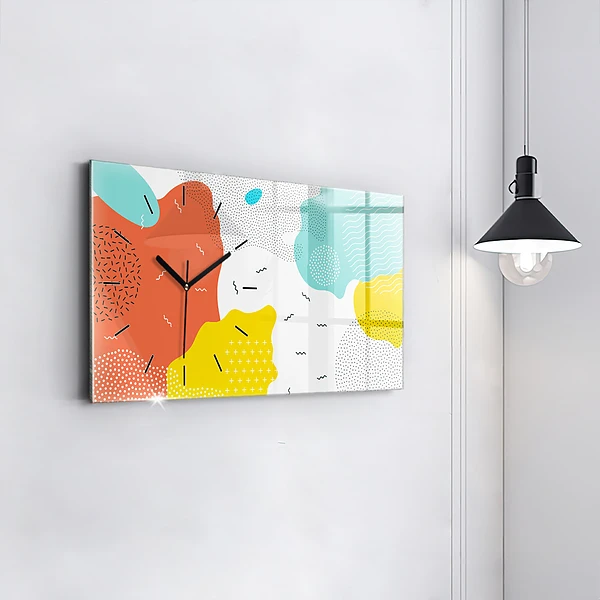 Horizontale Uhr mit motiv POP abstrakt