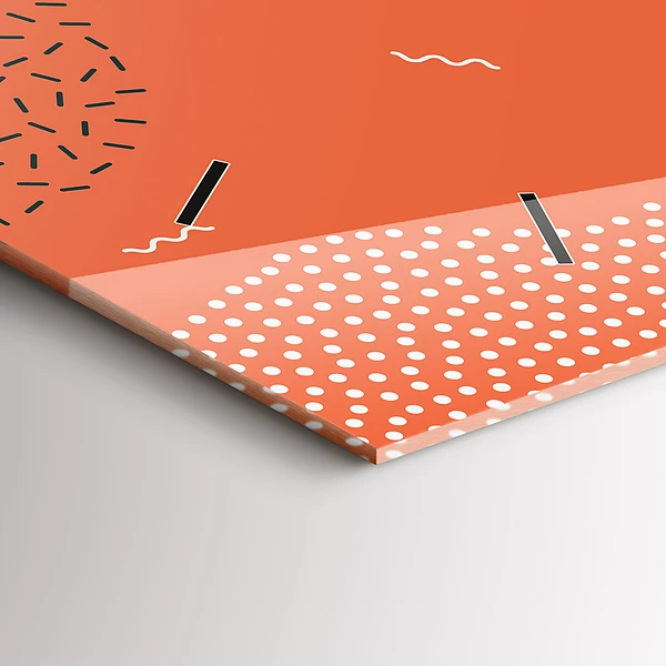 Horizontale Uhr mit motiv POP abstrakt