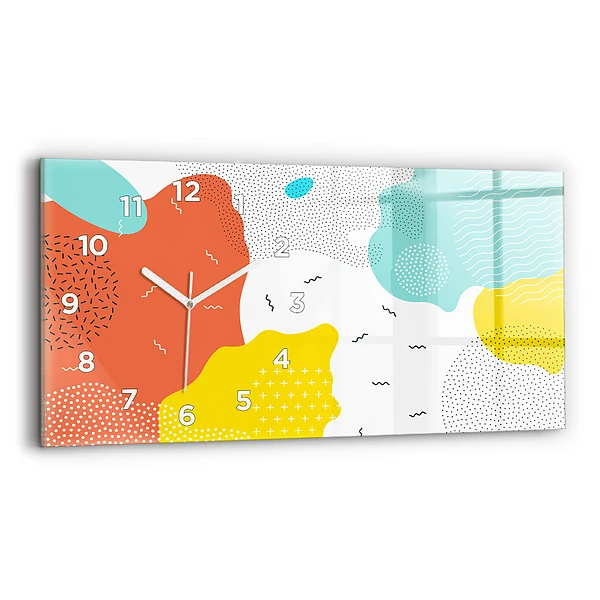 Horizontale Uhr mit motiv POP abstrakt