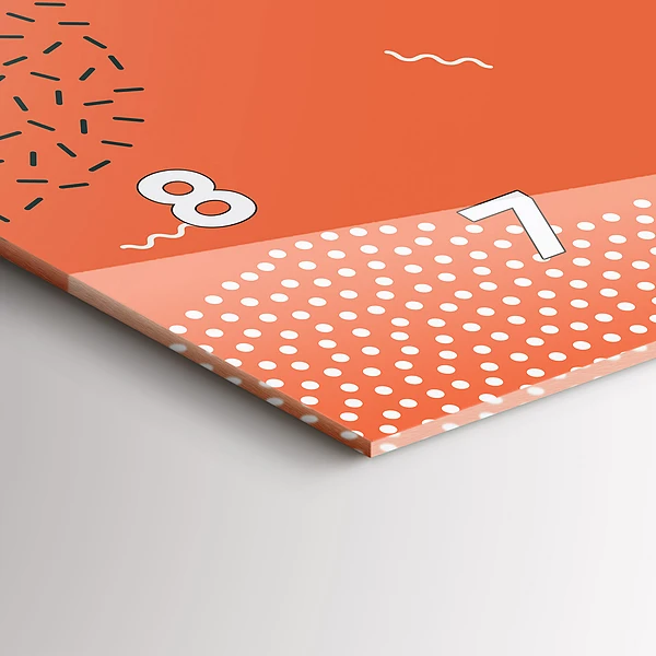 Horizontale Uhr mit motiv POP abstrakt