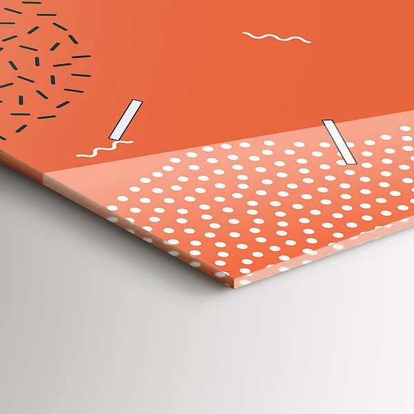 Horizontale Uhr mit motiv POP abstrakt