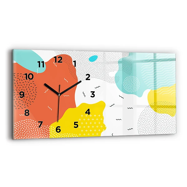 Horizontale Uhr mit motiv POP abstrakt