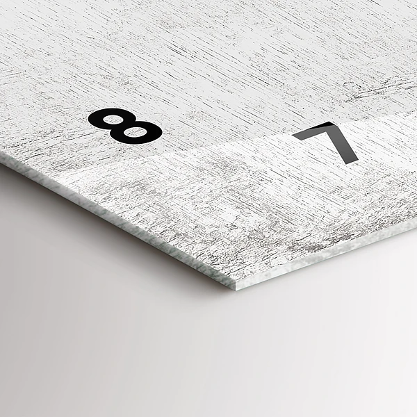 Horizontale Uhr mit motiv Dekorative Pflanzen