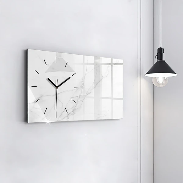 Horizontale Uhr Dekorativer Marmor