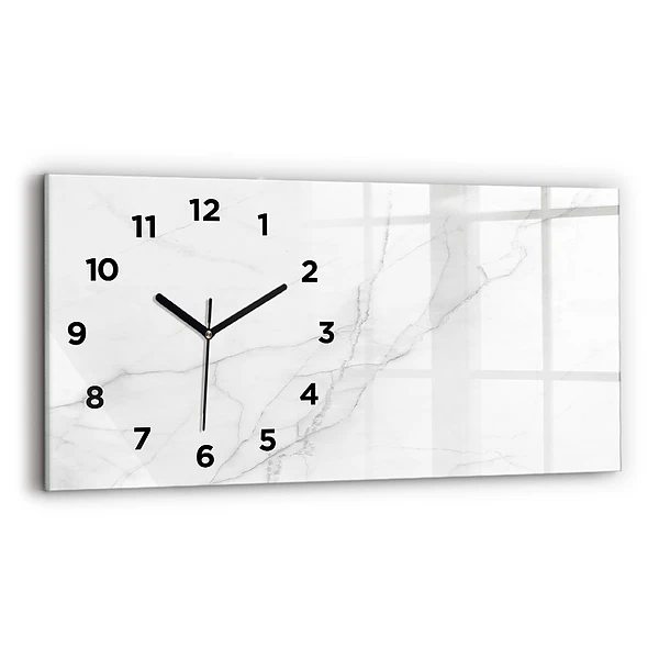 Horizontale Uhr Dekorativer Marmor