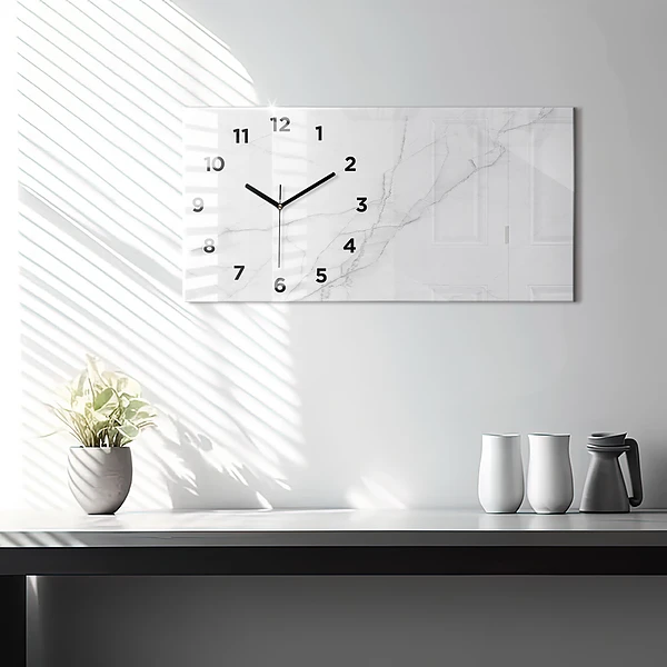 Horizontale Uhr Dekorativer Marmor