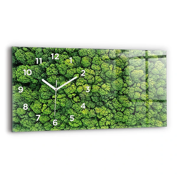 Horizontale Uhr Wald aus der Vogelperspektive