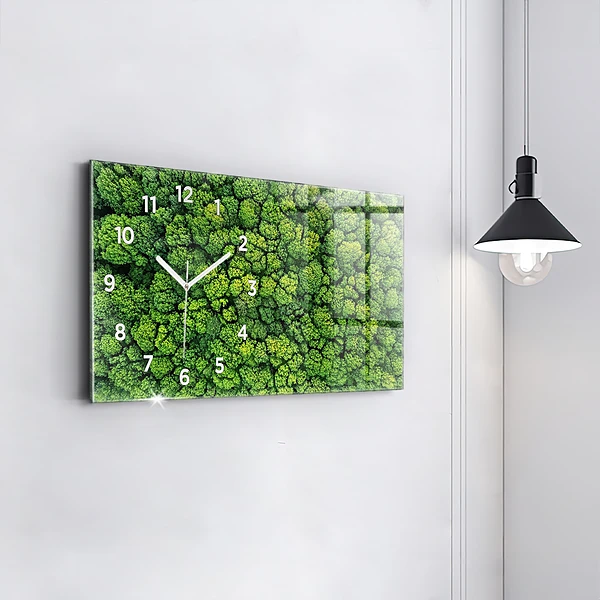 Horizontale Uhr Wald aus der Vogelperspektive