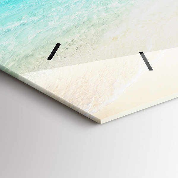 Horizontale Uhr mit motiv Tropische Insel