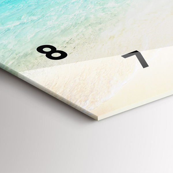 Horizontale Uhr mit motiv Tropische Insel