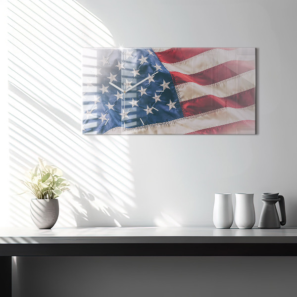 Horizontale Uhr Amerikanische Flagge
