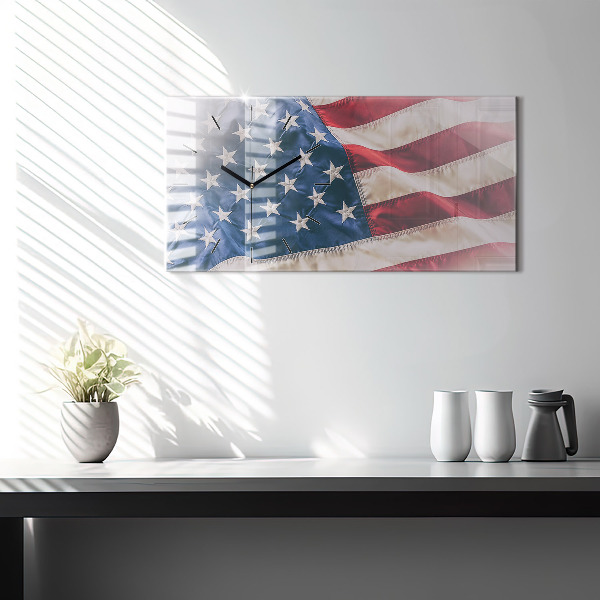 Horizontale Uhr Amerikanische Flagge
