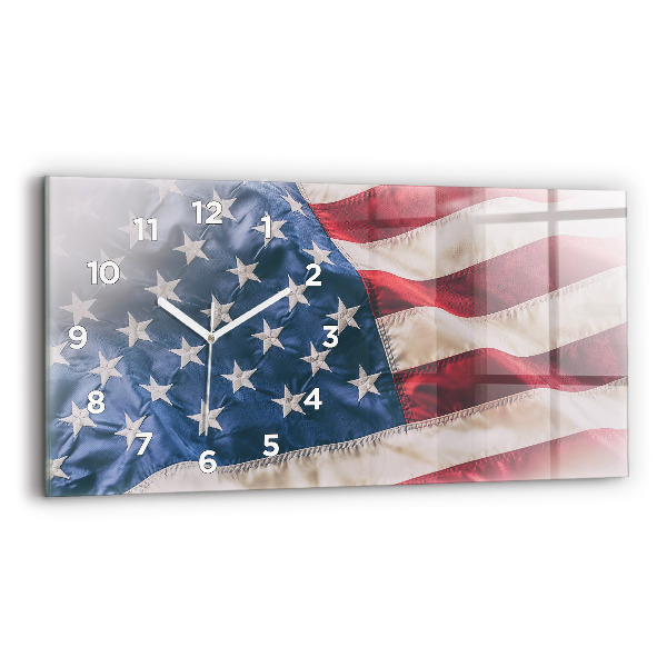 Horizontale Uhr Amerikanische Flagge