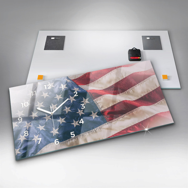 Horizontale Uhr Amerikanische Flagge