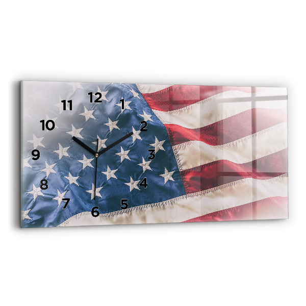 Horizontale Uhr Amerikanische Flagge