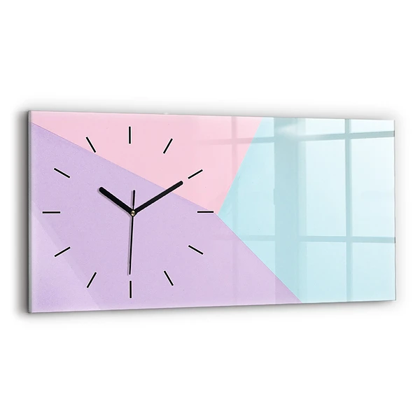 Horizontale Uhr mit motiv Pastellfarbenes Muster