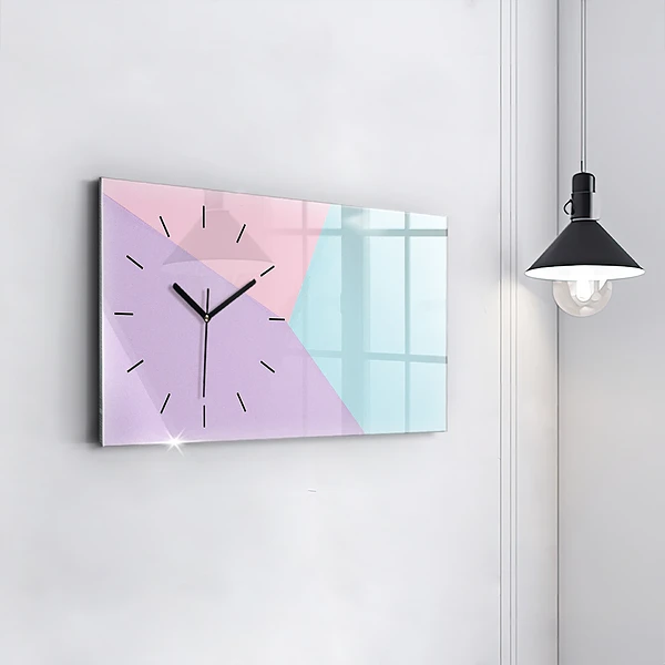Horizontale Uhr mit motiv Pastellfarbenes Muster