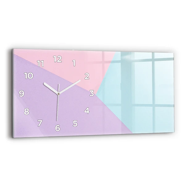 Horizontale Uhr mit motiv Pastellfarbenes Muster