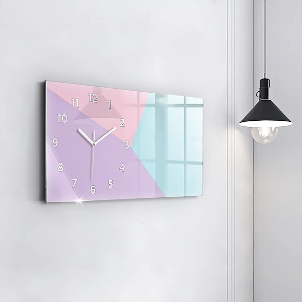 Horizontale Uhr mit motiv Pastellfarbenes Muster