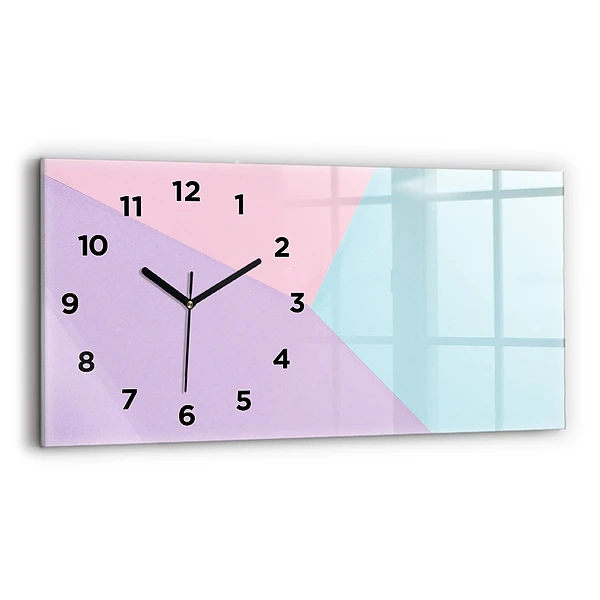 Horizontale Uhr mit motiv Pastellfarbenes Muster