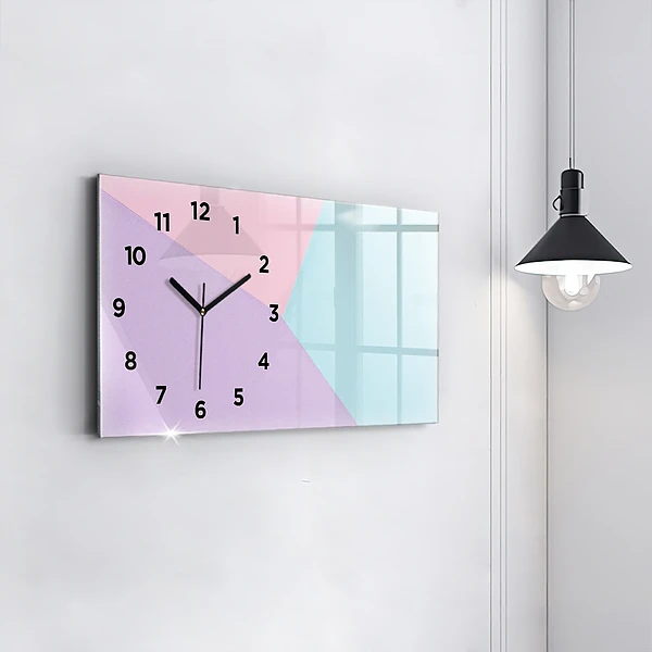 Horizontale Uhr mit motiv Pastellfarbenes Muster