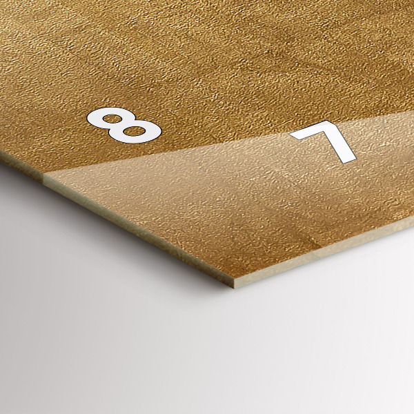 Horizontale Uhr Dekorative Leinwand