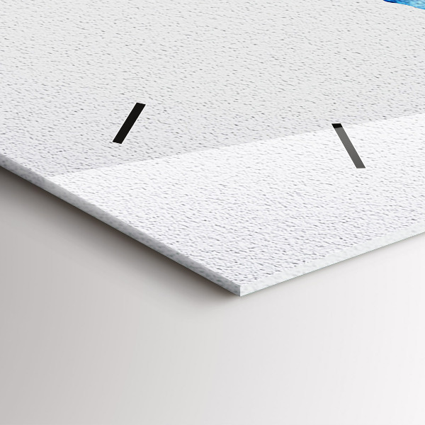 Horizontale Uhr mit motiv Aquarellierte Weltkarte