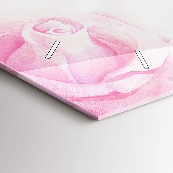 Horizontale Uhr mit motiv Abstrakte Rosen