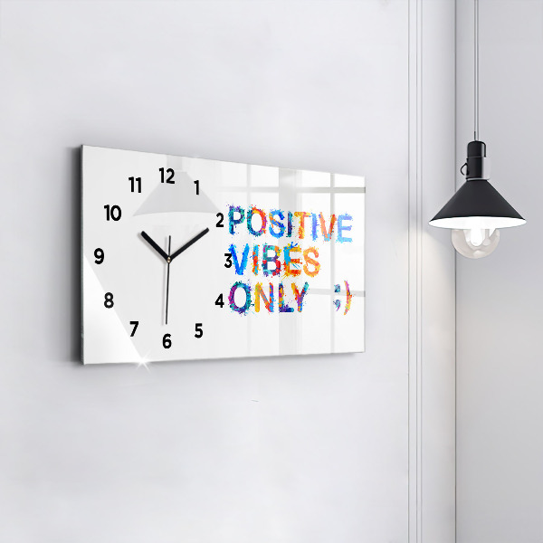 Horizontale Uhr Positives Zitat