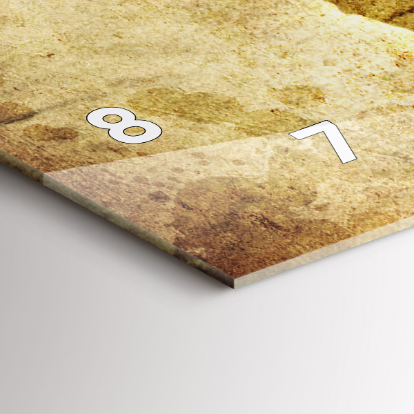 Horizontale Uhr mit motiv Alte Weltkarte