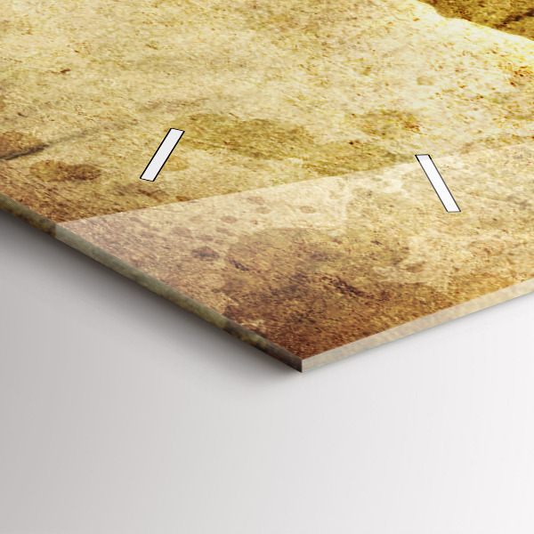 Horizontale Uhr mit motiv Alte Weltkarte