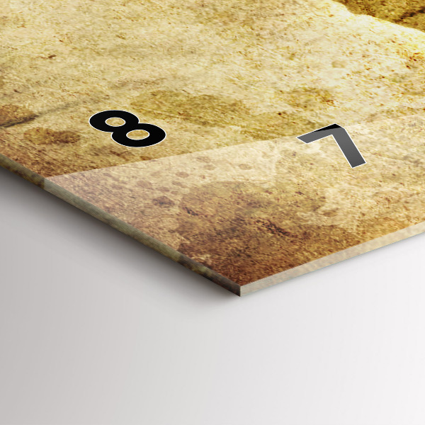 Horizontale Uhr mit motiv Alte Weltkarte