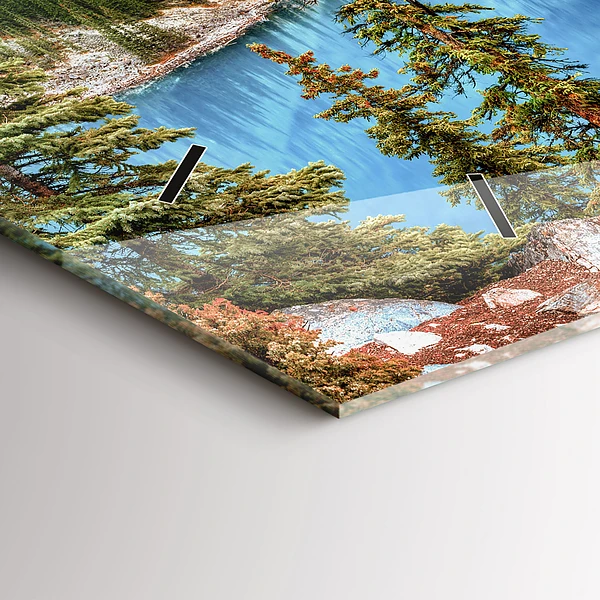Horizontale Uhr mit motiv Bergige Landschaft