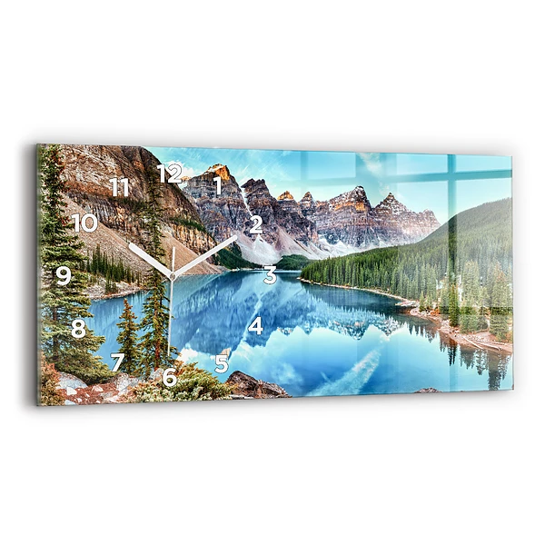 Horizontale Uhr mit motiv Bergige Landschaft