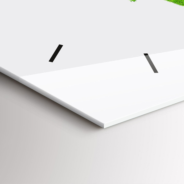 Horizontale Uhr Karte mit grünem Gras