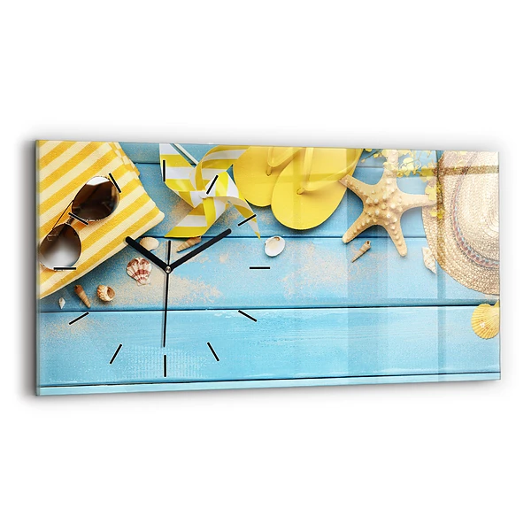 Horizontale Uhr mit motiv Strand-Accessoires